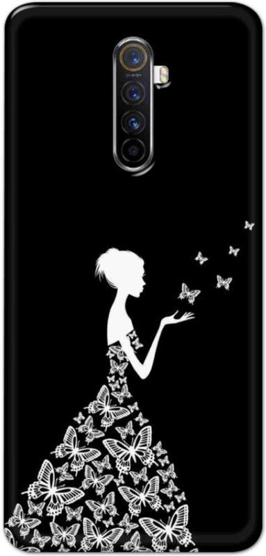 NDCOM Back Cover for Realme X2 Pro Butterfly Girl Printed  (Multicolor, Hard Case, Pack of: 1)