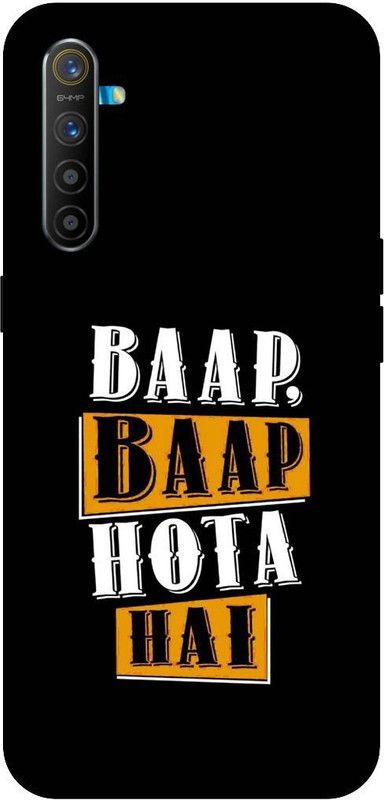 SSMORYA Back Cover for Realme X2 Baap Baap Hota Hai Printed Back Cover  (Multicolor, Waterproof, Pack of: 1)