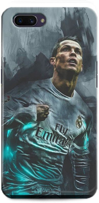 GRAFIQE Back Cover for OPPO A3s/ Cristiano Ronaldo, Ronaldo 7, CR-7, Football  (Multicolor, Shock Proof, Pack of: 1)
