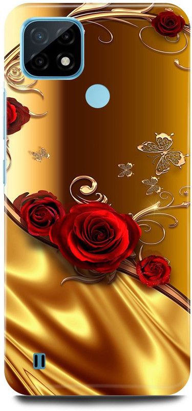 FRONK Back Cover for Realme C21Y, RMX3261, GOLDEN, ROSE, DREAM, RED, GOLD, ROSE  (Gold, Hard Case, Pack of: 1)