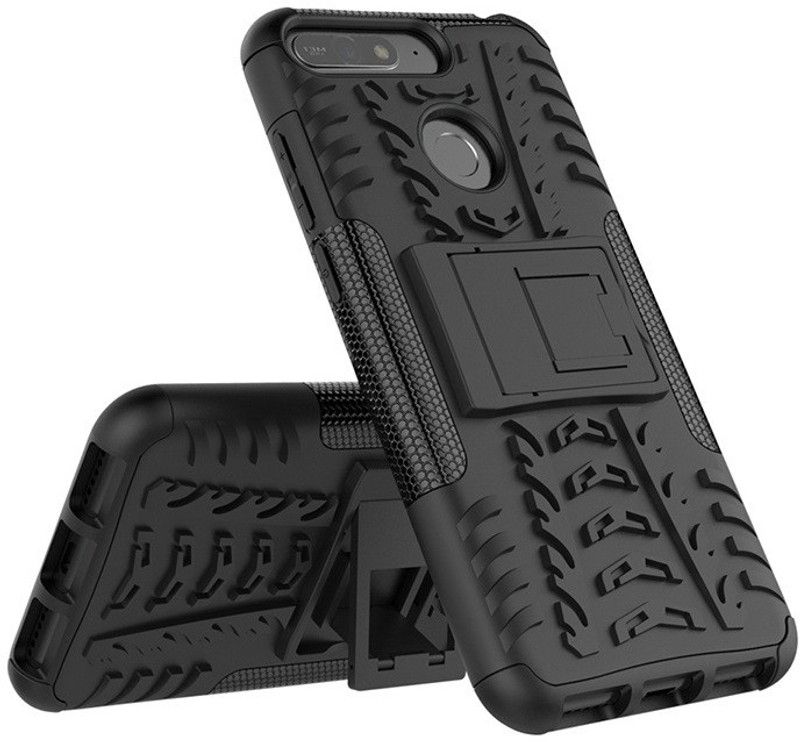 ZIVITE Back Cover for Honor 7A  (Black, Rugged Armor, Pack of: 1)