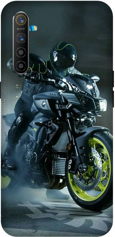 SSMORYA Back Cover for Realme XT Bike Printed Back cover  (Multicolor, Waterproof)
