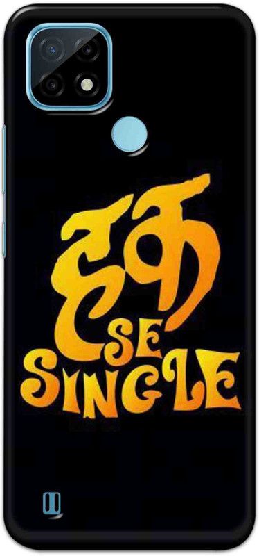 Alve Back Cover for Realme C21  (Black, Pack of: 1)
