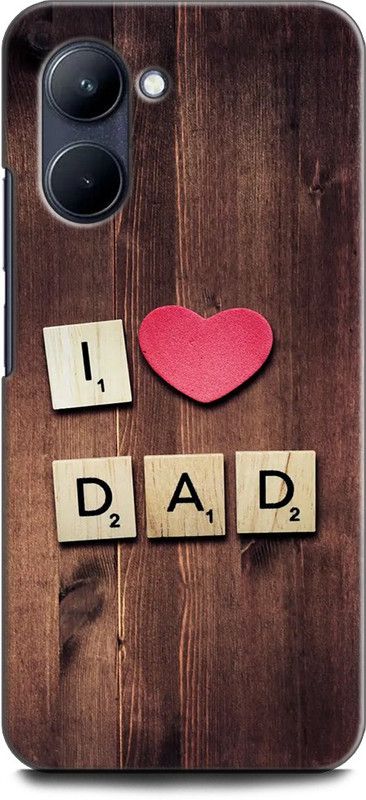 WallCraft Back Cover for Realme C33, RMX3624 DAD, FATHER, I LOVE MY DAD, MY DAD IS MY HERO  (Multicolor, Dual Protection, Pack of: 1)