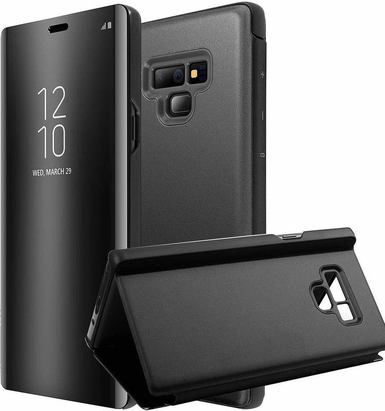 Mobyro Flip Cover for Samsung Galaxy Note 10 Lite Mirror Flip Case  (Black, Pack of: 1)