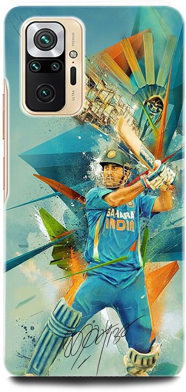 ORBIQE Back Cover for REDMI Note 10 m2101k7ai MS DHONI 7, MAHENDRA SINGH DHONI, DHONI, CRICKET, JERSEY  (Multicolor, Hard Case, Pack of: 1)