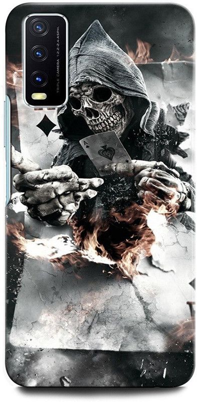 GRAFIQE Back Cover for Vivo Y20G V2037 KAMO SKULL, WARRIOR, INDIAN ARMY, ARMY, CAMO EAGLE  (Multicolor, Shock Proof, Pack of: 1)