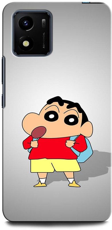 ORBIQE Back Cover for Vivo Y15s SHINCHAN, CARTOON. FUNNY, CUTE, SHINCHAN  (Multicolor, Hard Case, Pack of: 1)