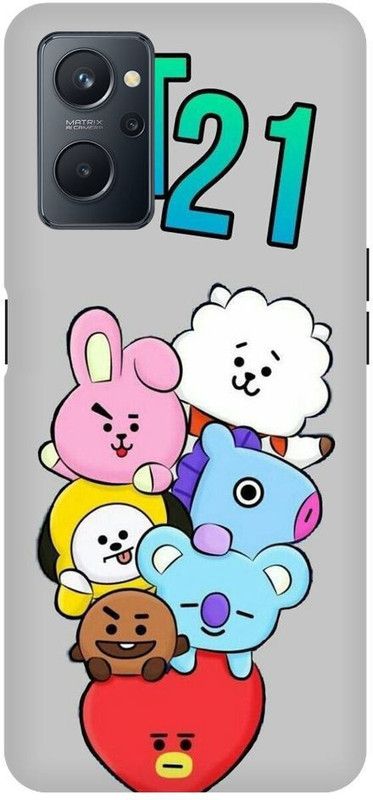 Vinsmoke Back Cover for Realme 9i BT21-BTS-koya-RJ-Shooky-Mang-Chimmy-Tata-Cooky-391292  (Multicolor, Shock Proof)