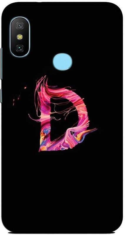 CROKIAN Back Cover for Redmi 6 Pro D Letter Back Cover  (Multicolor, Hard Case)