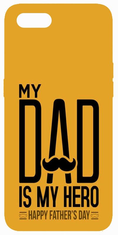 PrintKing Back Cover for Realme C2 (Quotes Cover, My Dad is my Hero Quote, Quote, Designer,Grip Case)  (Multicolor, Waterproof, Silicon, Pack of: 1)