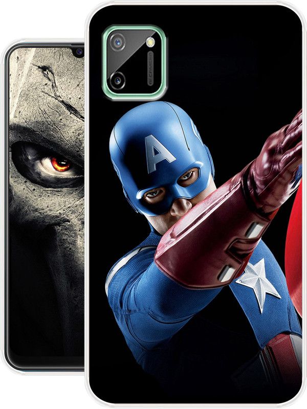 Allit Back Cover for Realme C11  (Multicolor, Dual Protection, Silicon, Pack of: 1)