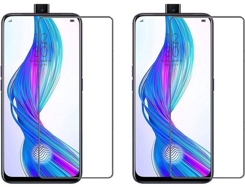 HOBBYTRONICS Tempered Glass Guard for Realme X, OPPO K3, Vivo V15, OPPO F11 Pro  (Pack of 2)