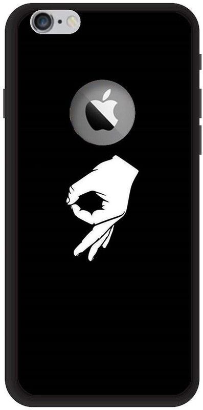 BYXIS Back Cover for iphone 6 cut funny, hand, black, wallpapers  (Multicolor, Shock Proof, Pack of: 1)