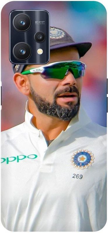 THE NARAYANA COLLECTIONS Back Cover for REALME 9 PRO- RMX3471-VIRAT,KOHLI,INDIAN,CRICKETER,IPL  (Multicolor, Hard Case, Pack of: 1)