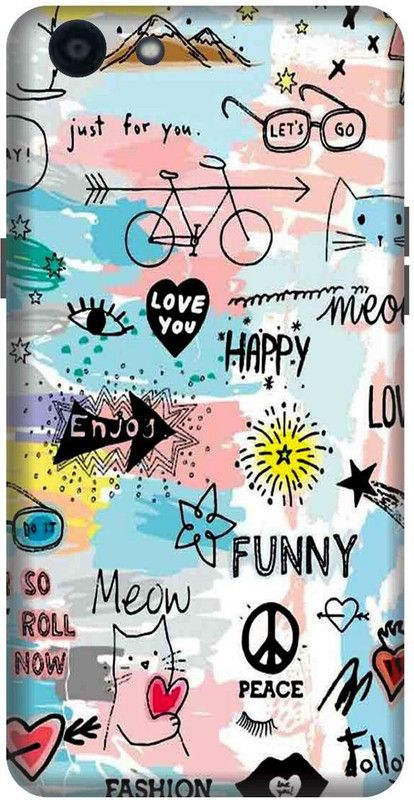 PRINTEDGE Back Cover for OPPO Realme 1  (Multicolor, Pack of: 1)