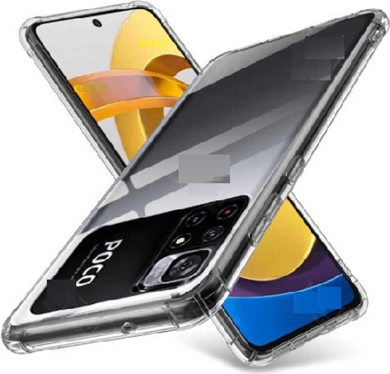 GDBUY Back Cover for Poco M4 Pro 5G, Poco M4 Pro  (Transparent, Shock Proof, Silicon, Pack of: 1)