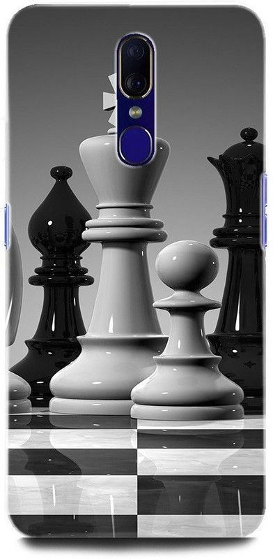 ORBIQE Back Cover for OPPO F11 CPH1911 CHESS, GAME, KING, QUEEN, RAJA, RANI  (Multicolor, Hard Case, Pack of: 1)