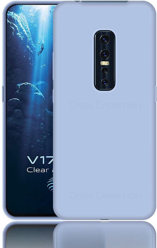 CASE CREATION Back Cover for Vivo V17 Pro (2020) Soft Back Case Smart Fashion Velvet Cover  (Purple, Dual Protection, Silicon, Pack of: 1)