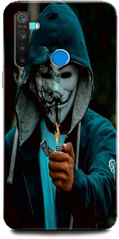 GRAFIQE Back Cover for Realme 5i/ Anonymous Blade, Joker, Hacker, V For Vandata  (Multicolor, Shock Proof)