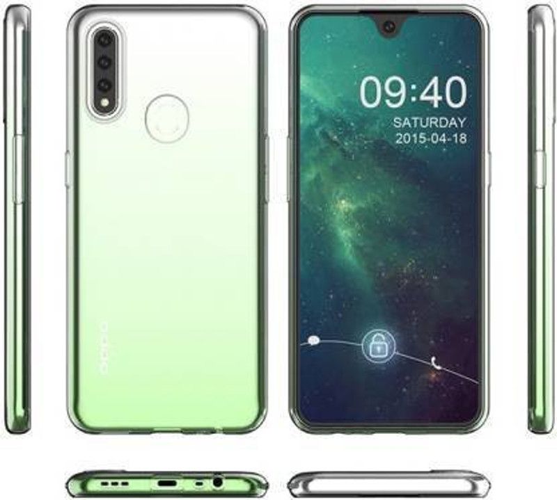 SCAMPY Back Cover for Oppo A31  (Transparent, Shock Proof, Pack of: 1)