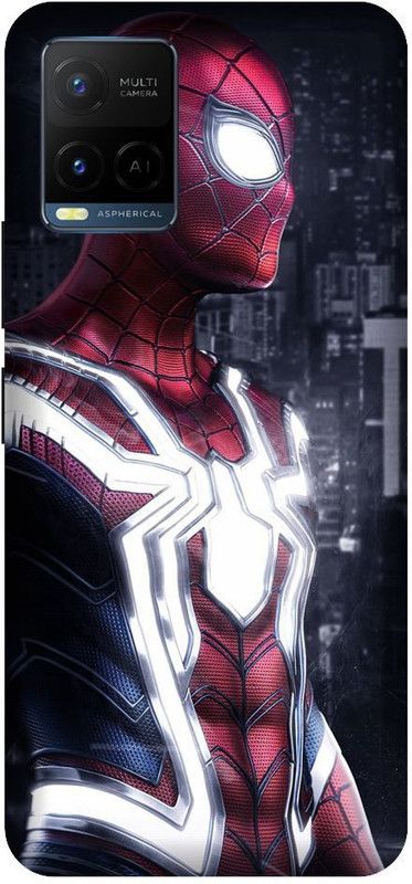 BYXIS Back Cover for Vivo Y21 Spiderman, Spiderman logo, Marval, superhero  (Multicolor, Shock Proof)