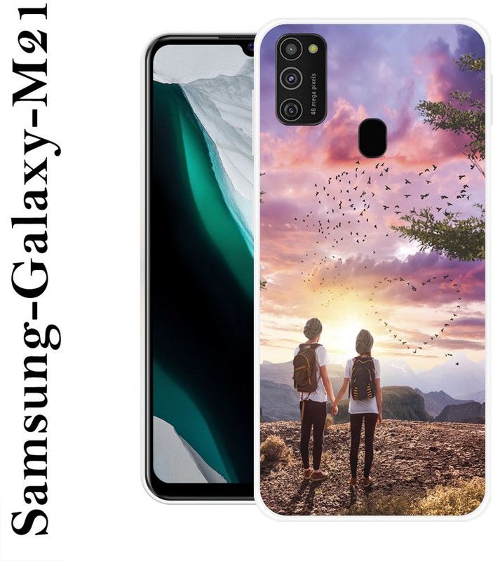 INDIALAND Back Cover for Samsung Galaxy M21  (Multicolor, Grip Case, Silicon)