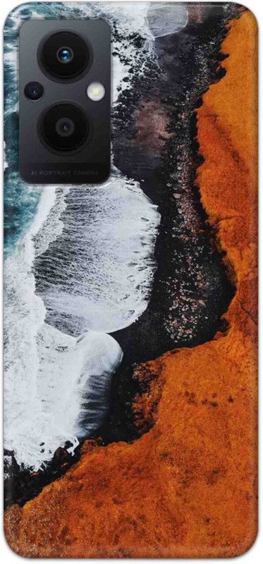 NDCOM Back Cover for Oppo F21 Pro 5G Ocean Beach Wave Printed  (Multicolor, Hard Case, Pack of: 1)