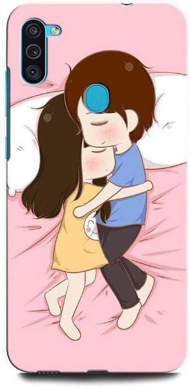 ORBIQE Back Cover for SAMSUNG Galaxy M11 M115FMBEINS GIRL BOY LOVE, ANIME, SWEET COUPLE, TOGETHER, COUPLE SLEEP  (Multicolor, Hard Case, Pack of: 1)