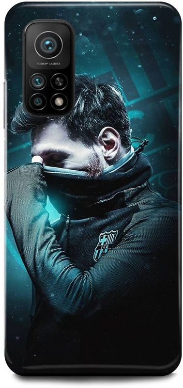 FUGGA Back Cover for Mi 10T Pro , MESSI, LIONEL, MESSI, 10, JERSEY, KING, OF, FOOTLBALL  (Blue, Hard Case, Pack of: 1)