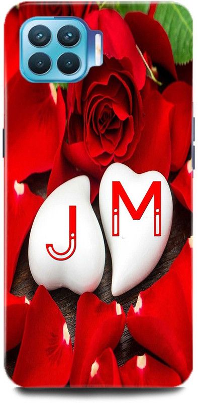 MP ARIES MOBILE COVER Back Cover for OPPO F17, CPH2095,J LOVES M NAME,J NAME, M LETTER, ALPHABET,J LOVE M NAME  (Multicolor, Hard Case, Pack of: 1)