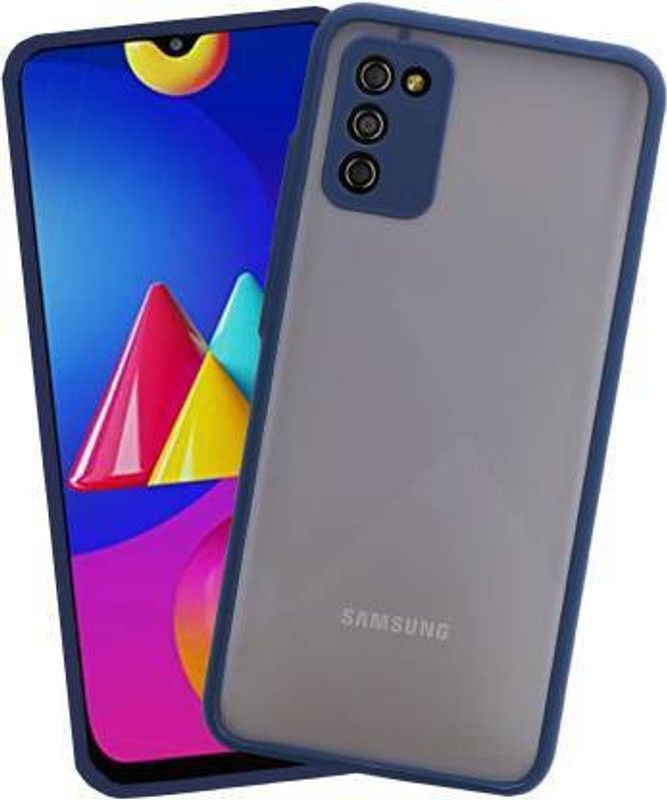 BooZ Back Cover for Samsung Galaxy M02S  (Blue, Camera Bump Protector)