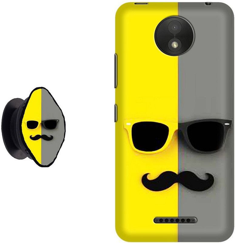 My Swag Back Cover for Motorola Moto C Plus (Multicolor, Cases with Holder)  (Multicolor, Cases with Holder, Pack of: 1)