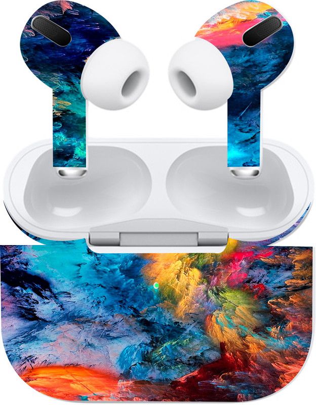 CLAXA Apple AirPod Pro, apple air pod pro, Claxa-airpod-pro_Color Clouds Mobile Skin  (Apple airpod pro)