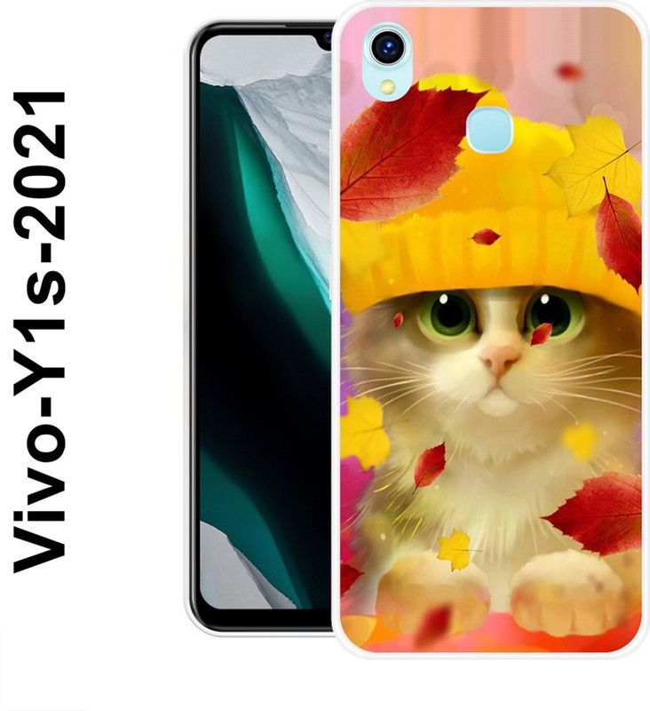 SUPER CASE Back Cover for Vivo Y1s 2021  (Multicolor, Silicon)