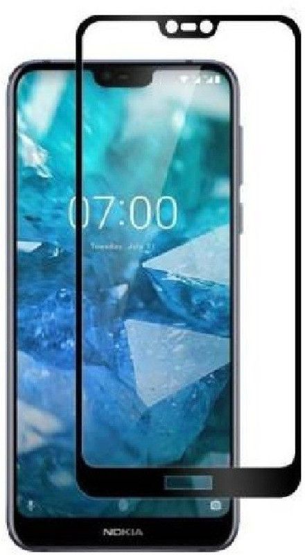 AKSP Edge To Edge Tempered Glass for Nokia 7.1  (Pack of 1)
