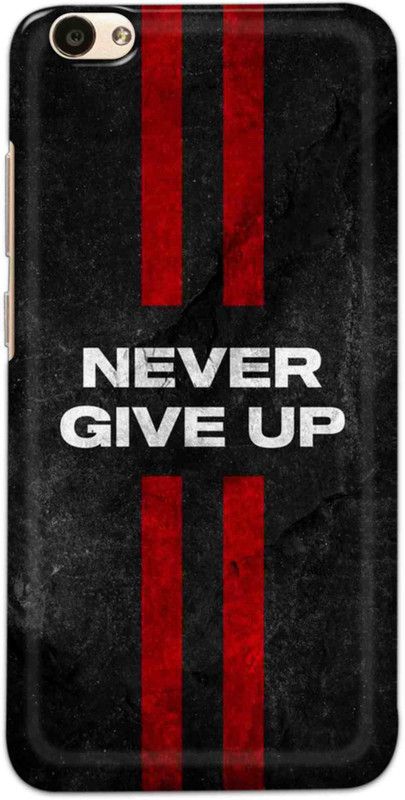 NDCOM Back Cover for Vivo V5 Never Give Up Printed  (Multicolor, Hard Case, Pack of: 1)