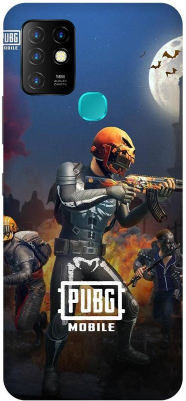 FIKORA Back Cover for Infinix Hot 10, X682B, PUBG, GAME, BATTLEGROUND, CHICKEN, WINNER  (Multicolor, Hard Case, Pack of: 1)