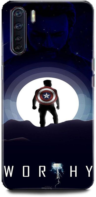 Afterglow Back Cover for Oppo F15 CAPTAIN AMERICA, AVENGERS, MARVEL, COMICS, SHEILD, SUPERHERO  (Multicolor, Shock Proof, Pack of: 1)