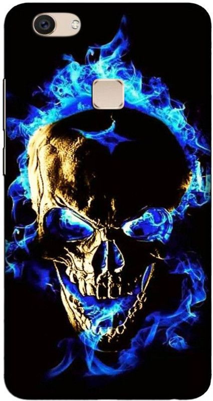 CROKIAN Back Cover for VIVO V7 Plus  (Black, Blue, Hard Case, Pack of: 1)