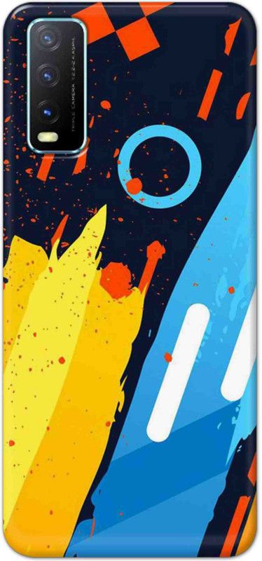 NDCOM Back Cover for Vivo Y20 Abstrac Pattern Printed  (Multicolor, Hard Case, Pack of: 1)