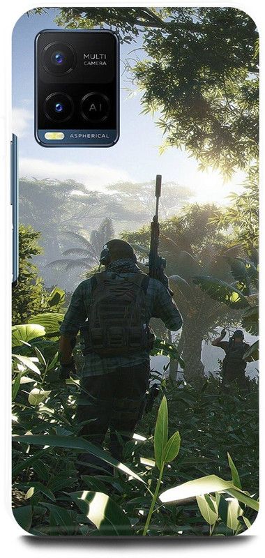 FIKORA Back Cover for Vivo Y21, V2149, PUBG, GAME, BATTLEGROUND, CHICKEN, WINNER  (Green, Hard Case, Pack of: 1)