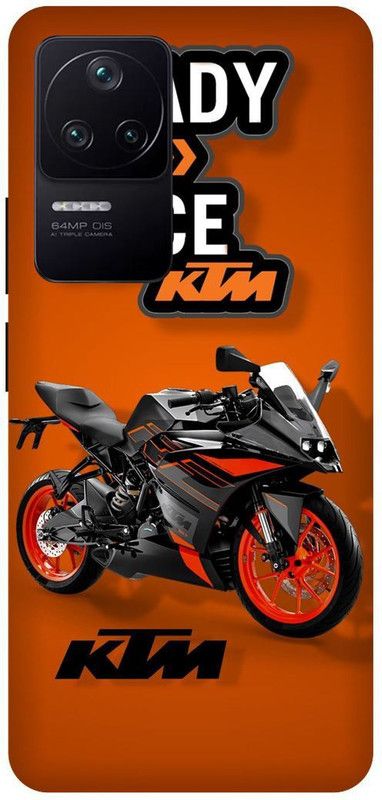 play fast Back Cover for POCO F4 5G  (Orange, Black, Hard Case, Pack of: 1)