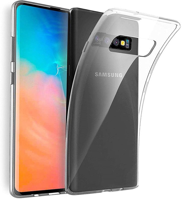 CASE CREATION Back Cover for Samsung S10 Plus Transparent Silicone Full Protection TPU Back Case Thin Shockproof  (Transparent, Dual Protection, Pack of: 1)