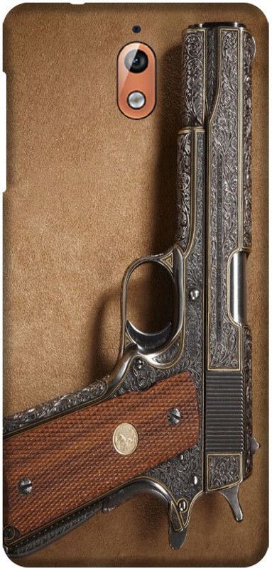 PNBEE Back Cover for Nokia 3.1, TA-1049, TA-1057, TA-1063- Gun Print Mobile Case Cover  (Multicolor, Hard Case, Pack of: 1)