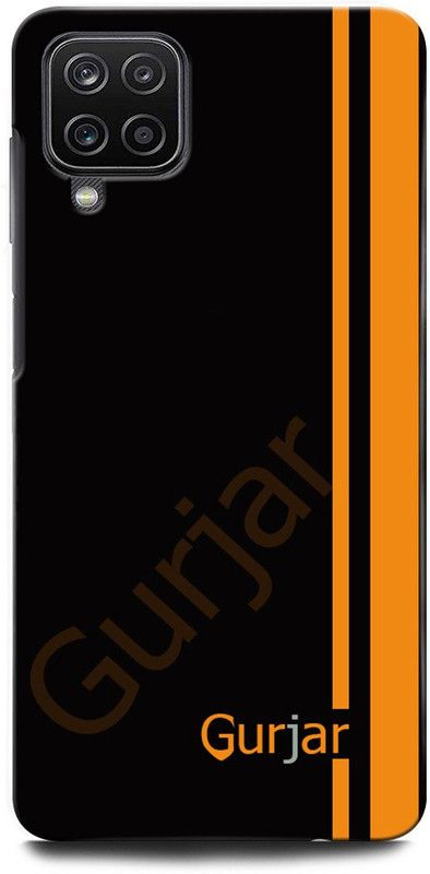 ORBIQE Back Cover for SAMSUNG Galaxy M12 GURJAR, GUJJAR, ORANGE, BLACK  (Multicolor, Hard Case, Pack of: 1)