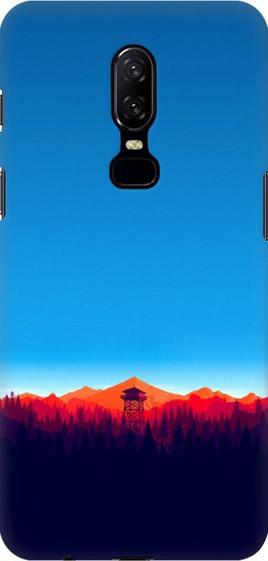 COBIERTAS Back Cover for OnePlus 6  (Multicolor, Grip Case, Pack of: 1)