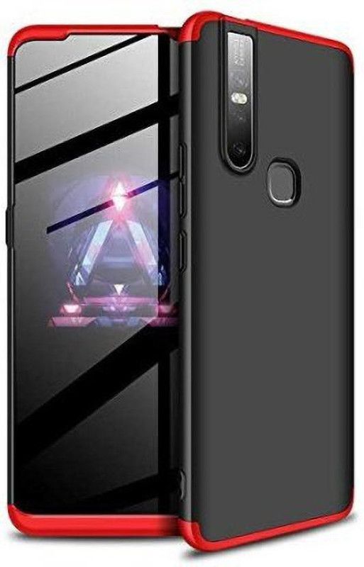 Asprint Front & Back Case for Vivo V15  (Red, Shock Proof, Pack of: 1)