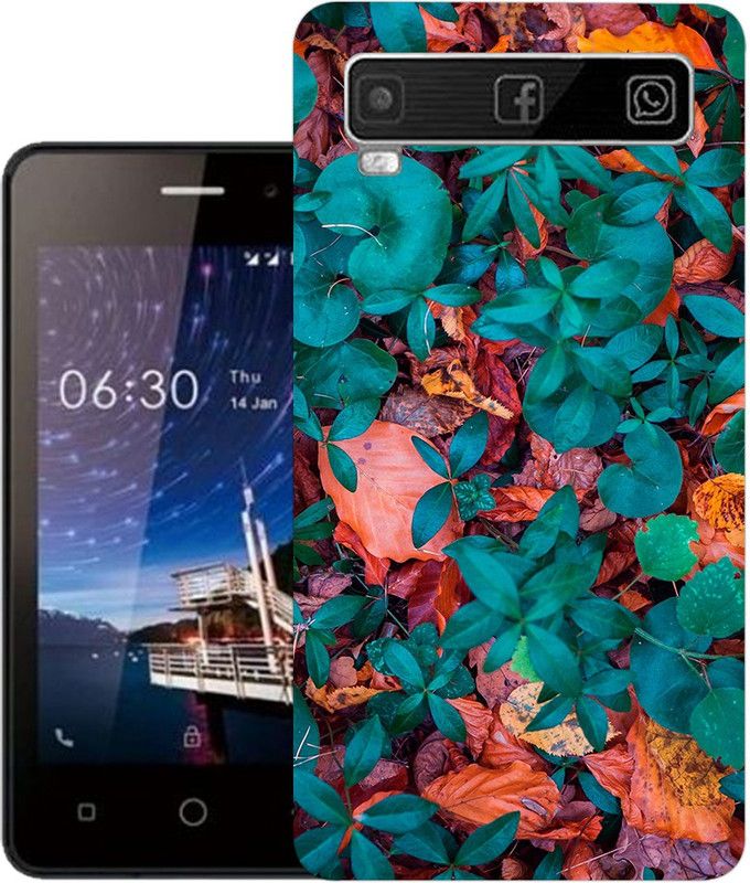 kridha Back Cover for Itel 1409 back cover | Green leaf | Design_134  (Multicolor, Flexible, Silicon, Pack of: 1)