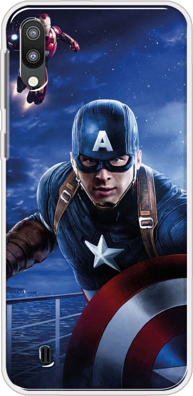 Hansviprint Back Cover for Samsung Galaxy M10  (Blue, Grip Case, Silicon, Pack of: 1)